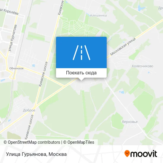 Карта Улица Гурьянова