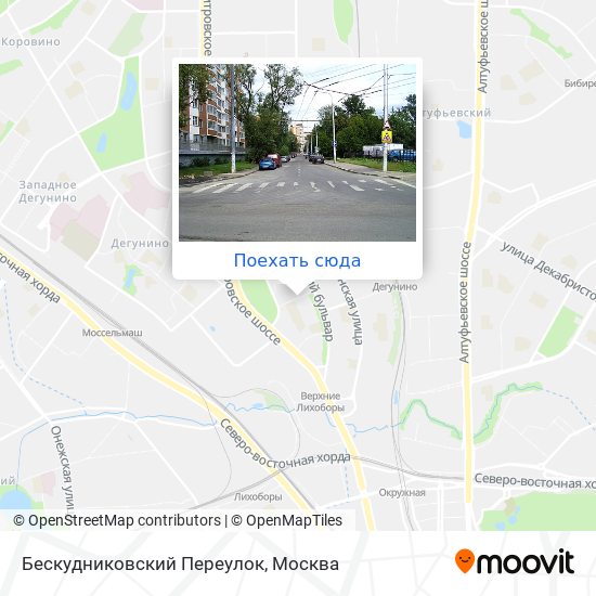 Карта Бескудниковский Переулок