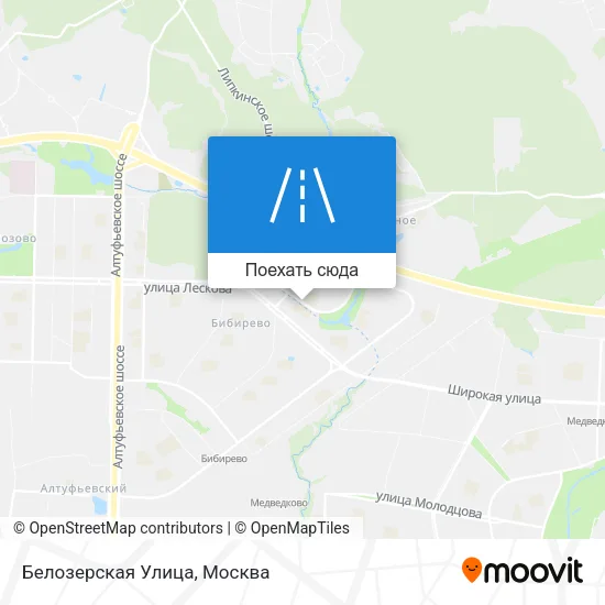 Карта Белозерская Улица