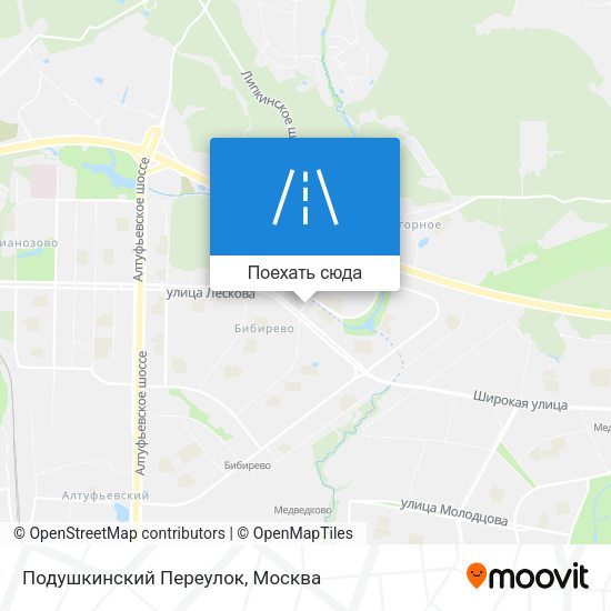 Карта Подушкинский Переулок