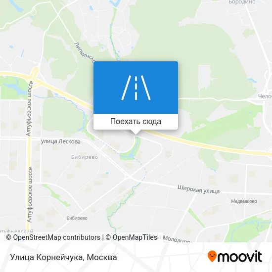 Карта Улица Корнейчука