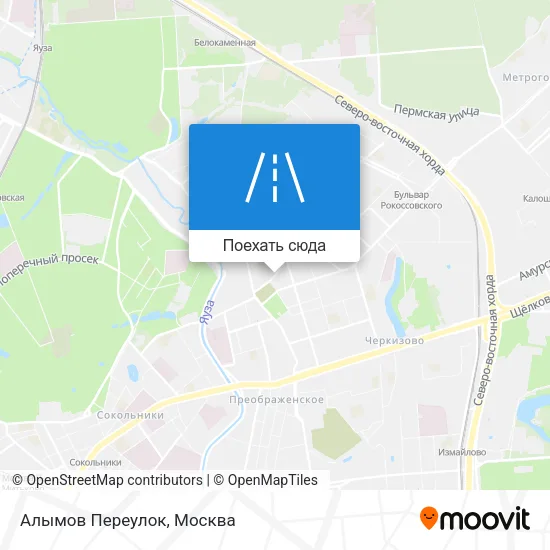 Карта Алымов Переулок