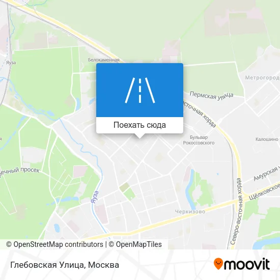 Карта Глебовская Улица