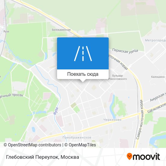 Карта Глебовский Переулок