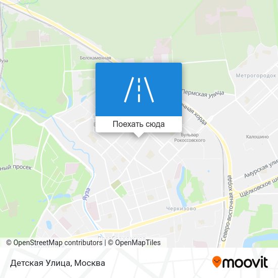Карта Детская Улица