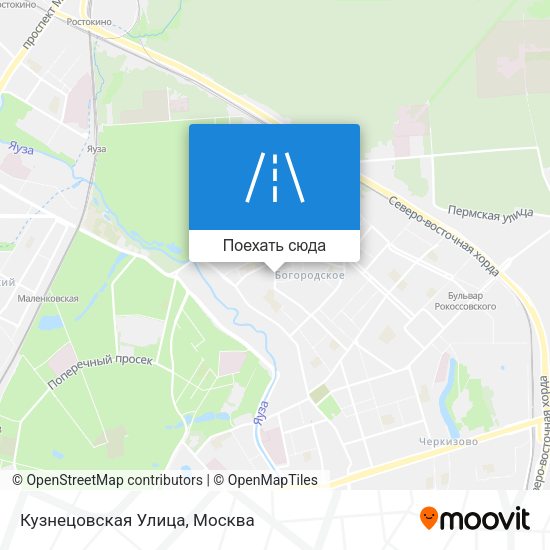 Карта Кузнецовская Улица