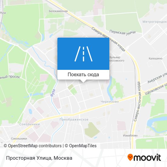 Карта Просторная Улица