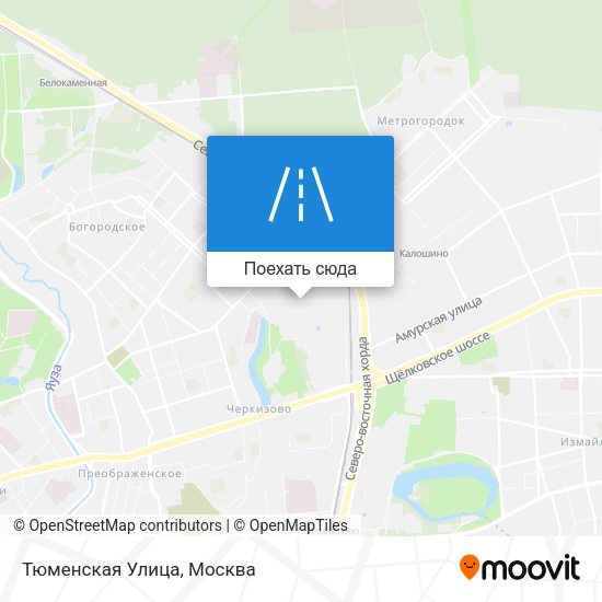Карта Тюменская Улица