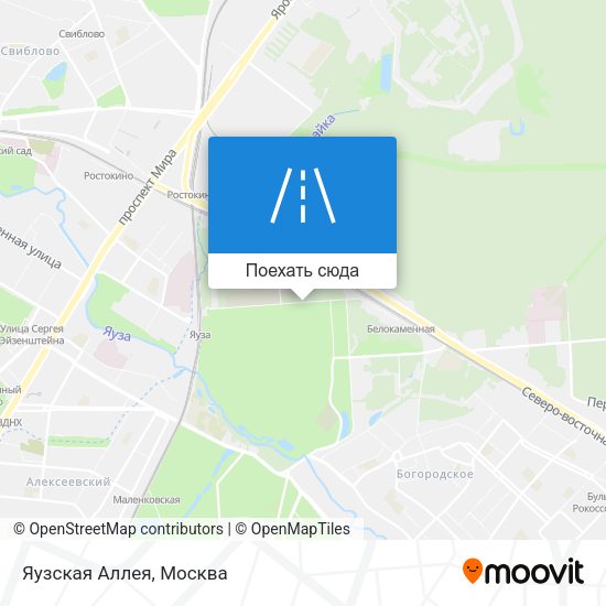 Карта Яузская Аллея