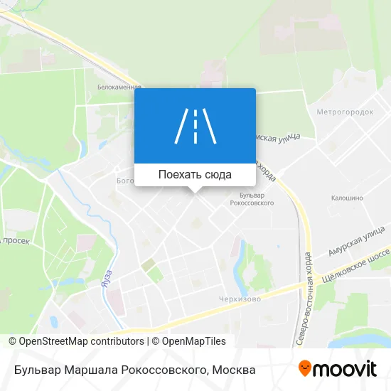 Карта Бульвар Маршала Рокоссовского