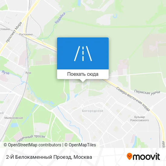 Карта 2-Й Белокаменный Проезд