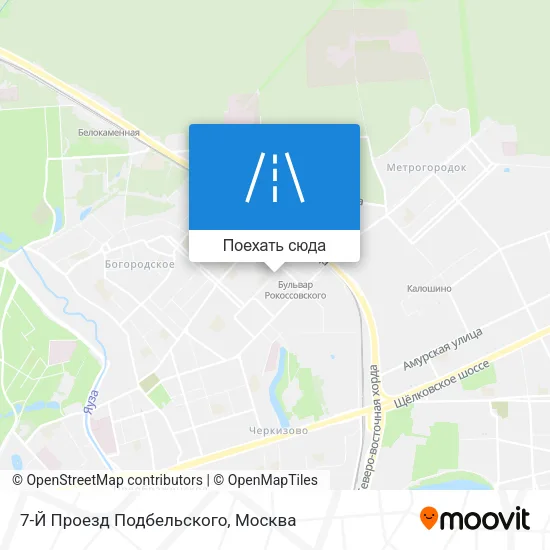 Карта 7-Й Проезд Подбельского
