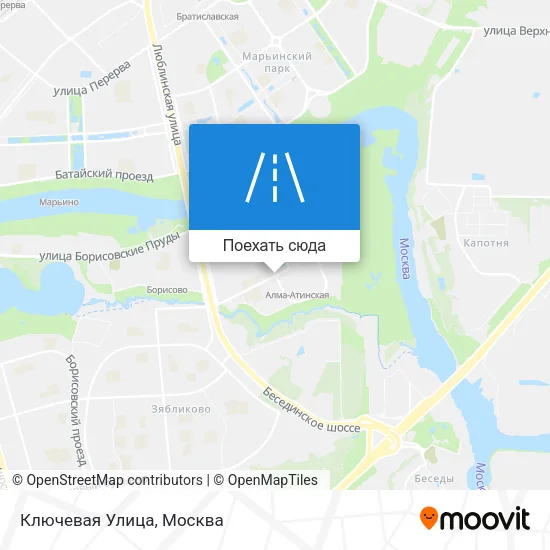 Карта Ключевая Улица