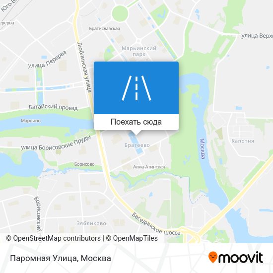 Карта Паромная Улица