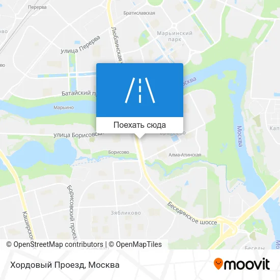 Карта Хордовый Проезд