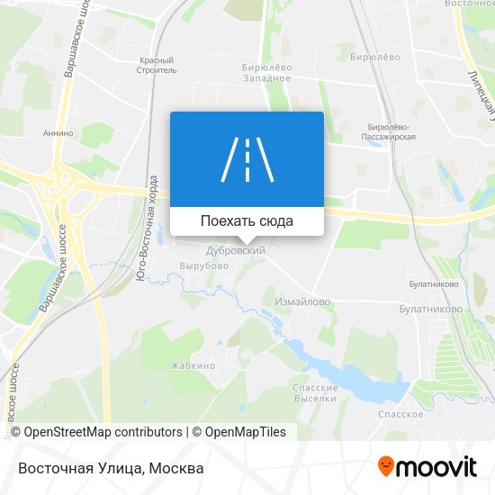 Карта Восточная Улица