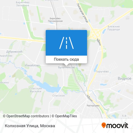 Карта Колхозная Улица
