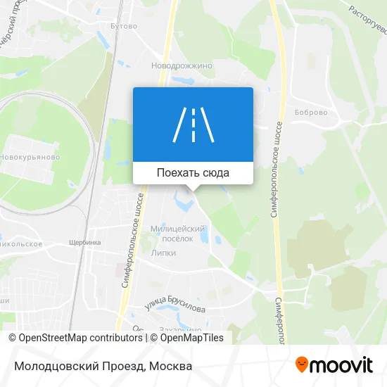 Карта Молодцовский Проезд
