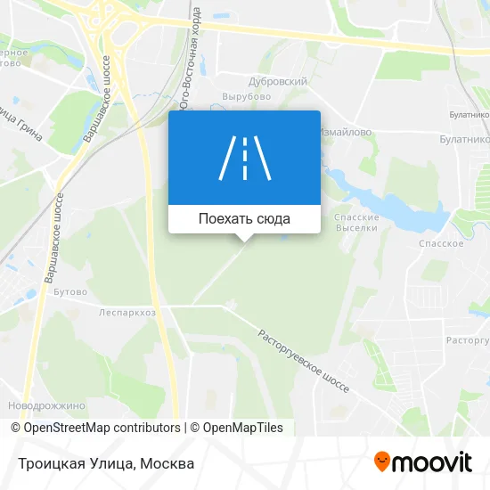 Карта Троицкая Улица