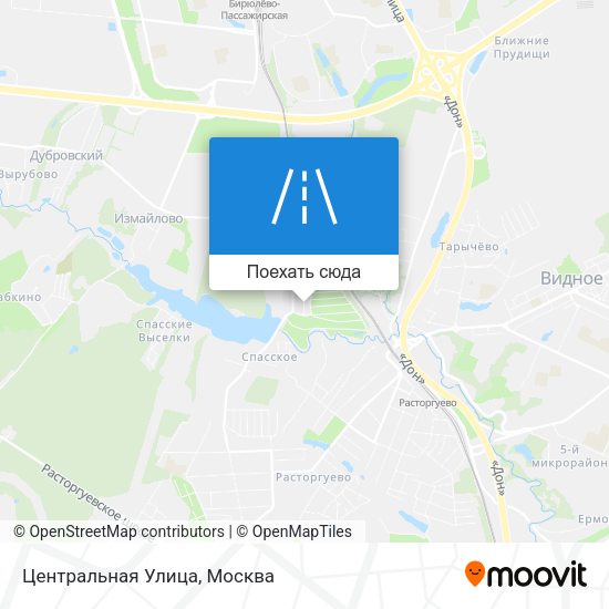 Карта Центральная Улица