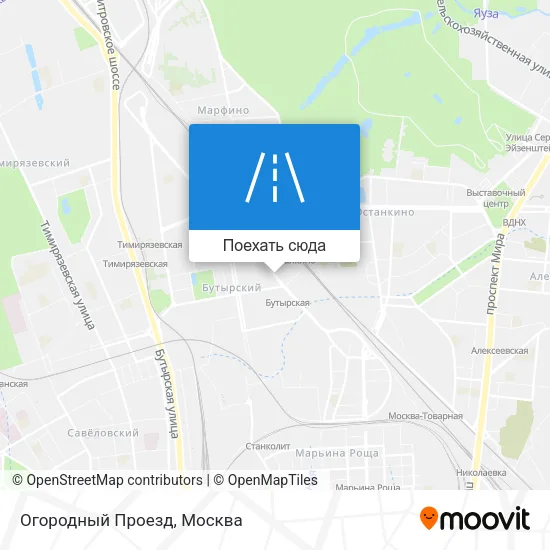 Карта Огородный Проезд