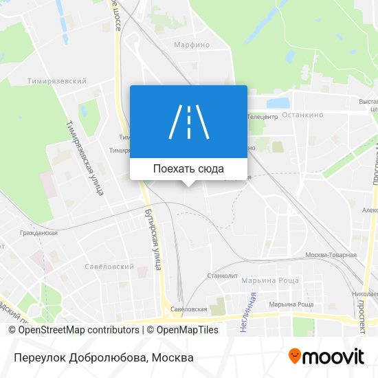 Карта Переулок Добролюбова