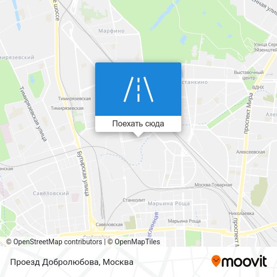 Карта Проезд Добролюбова