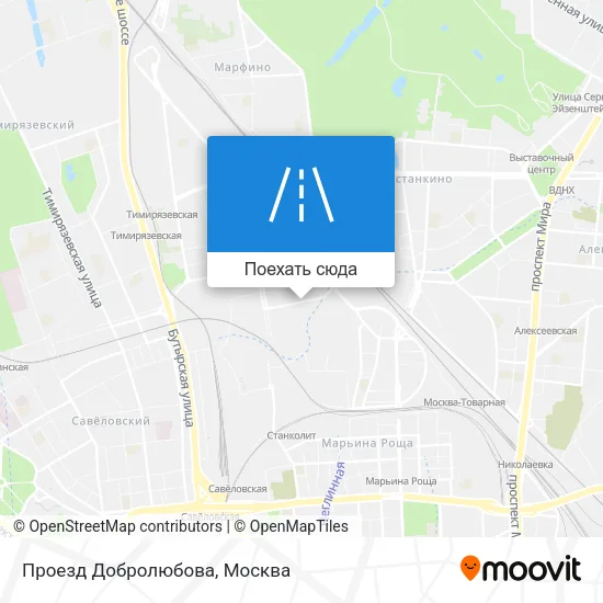 Карта Проезд Добролюбова