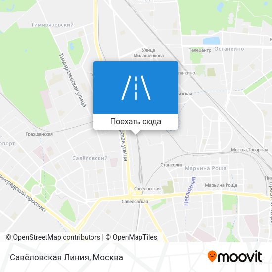 Карта Савёловская Линия