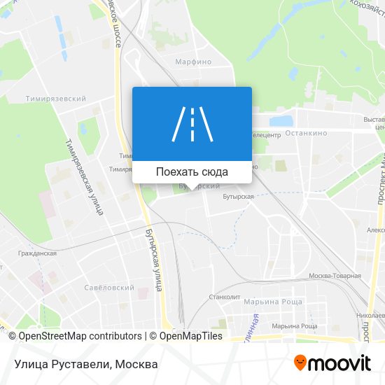 Карта Улица Руставели