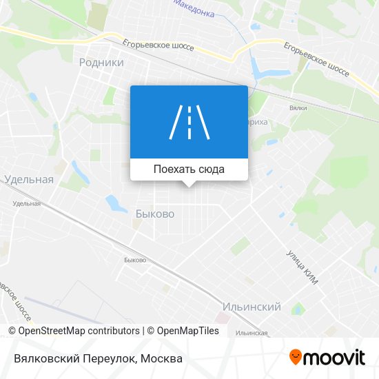 Карта Вялковский Переулок