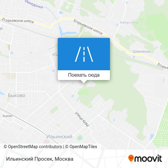 Карта Ильинский Просек