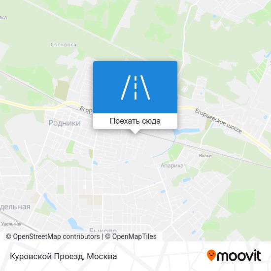 Карта Куровской Проезд