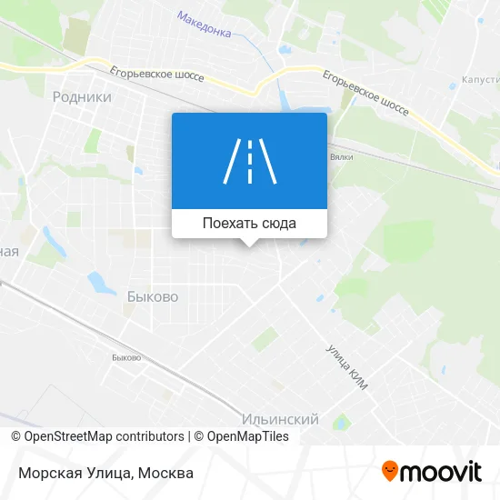 Карта Морская Улица