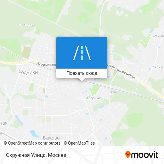 Карта Окружная Улица