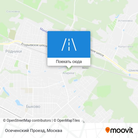 Карта Осеченский Проезд