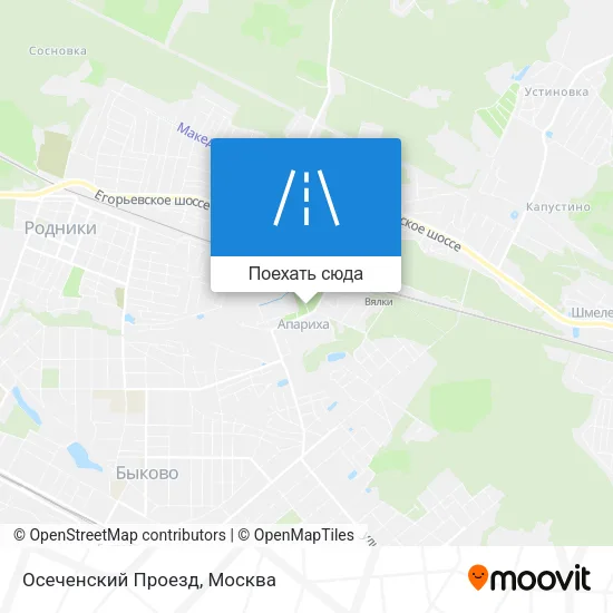 Карта Осеченский Проезд