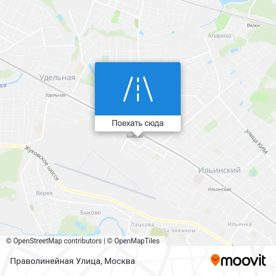 Карта Праволинейная Улица