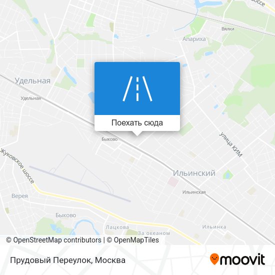 Карта Прудовый Переулок