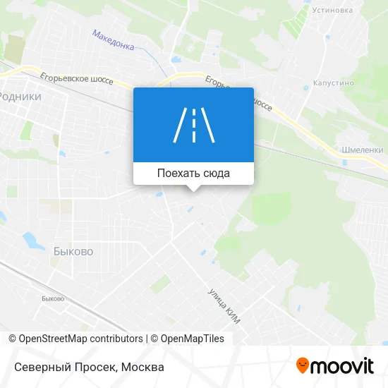Карта Северный Просек