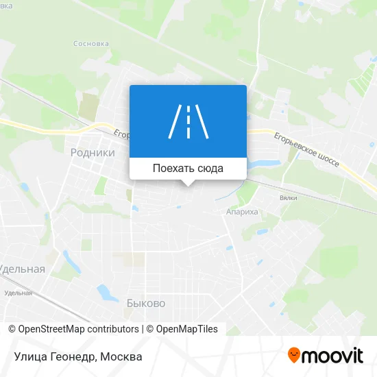 Карта Улица Геонедр