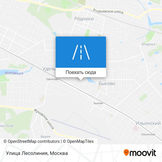 Карта Улица Лесолиния