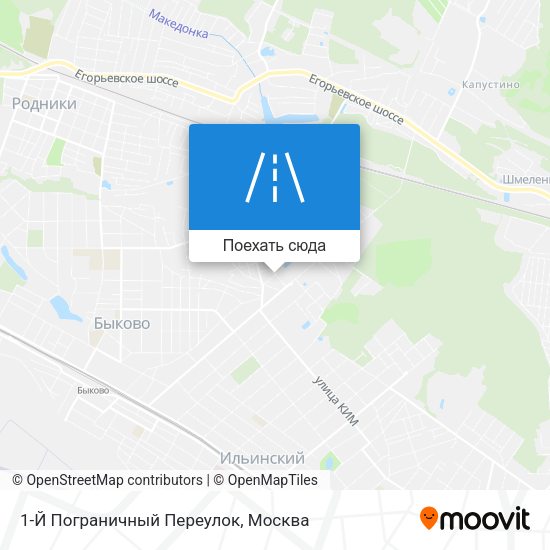 Карта 1-Й Пограничный Переулок
