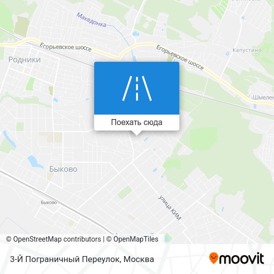 Карта 3-Й Пограничный Переулок