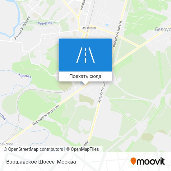 Карта Варшавское Шоссе