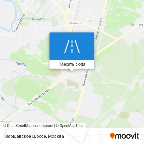 Карта Варшавское Шоссе