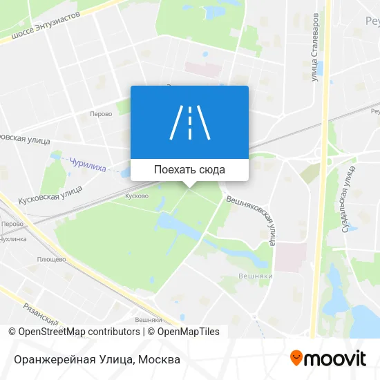 Карта Оранжерейная Улица