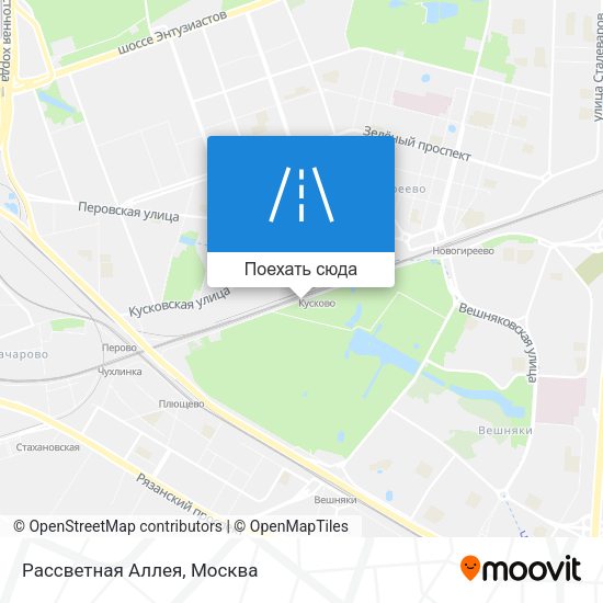 Карта Рассветная Аллея