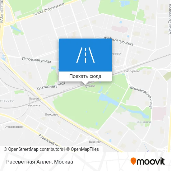 Карта Рассветная Аллея