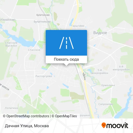 Карта Дачная Улица